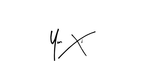 You should practise on your own different ways (Arty Signature) to write your name (Yun Xi) in signature. don't let someone else do it for you. Yun Xi signature style 8 images and pictures png