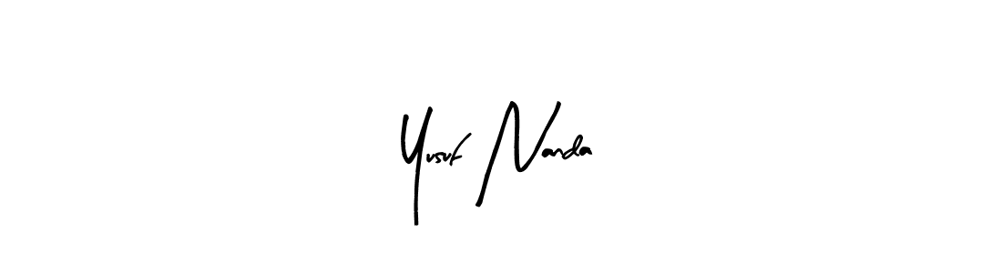 Yusuf Nanda stylish signature style. Best Handwritten Sign (Arty Signature) for my name. Handwritten Signature Collection Ideas for my name Yusuf Nanda. Yusuf Nanda signature style 8 images and pictures png