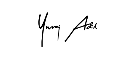 Create an unforgettable impression when signing with Yuvraj Adil name styled in Arty Signature typography. 100% free online generator. Yuvraj Adil signature style 8 images and pictures png