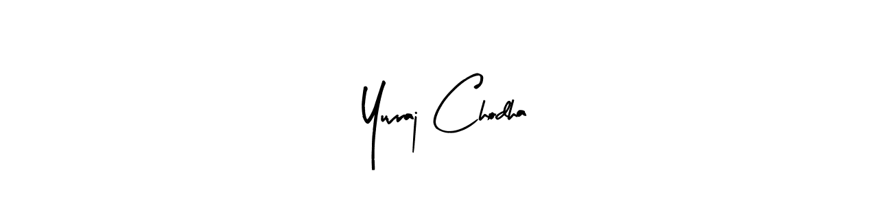Make a beautiful signature design for name Yuvraj Chodha. With this signature (Arty Signature) style, you can create a handwritten signature for free. Yuvraj Chodha signature style 8 images and pictures png
