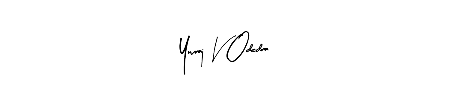 This is the best signature style for the Yuvraj V Odedra name. Also you like these signature font (Arty Signature). Mix name signature. Yuvraj V Odedra signature style 8 images and pictures png