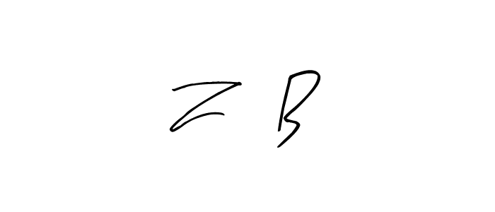 Also You can easily find your signature by using the search form. We will create Z ＆ B name handwritten signature images for you free of cost using Arty Signature sign style. Z ＆ B signature style 8 images and pictures png