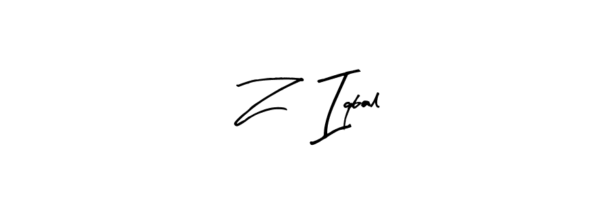 Best and Professional Signature Style for Z   Iqbal. Arty Signature Best Signature Style Collection. Z   Iqbal signature style 8 images and pictures png