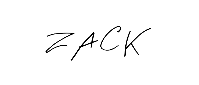 Create a beautiful signature design for name Z A C K. With this signature (Arty Signature) fonts, you can make a handwritten signature for free. Z A C K signature style 8 images and pictures png