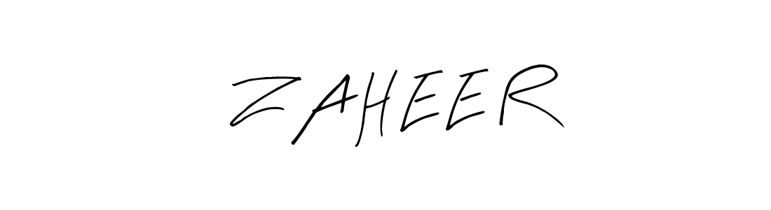 if you are searching for the best signature style for your name Z A H E E R. so please give up your signature search. here we have designed multiple signature styles  using Arty Signature. Z A H E E R signature style 8 images and pictures png