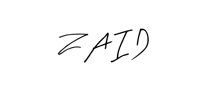 Arty Signature is a professional signature style that is perfect for those who want to add a touch of class to their signature. It is also a great choice for those who want to make their signature more unique. Get Z A I D name to fancy signature for free. Z A I D signature style 8 images and pictures png