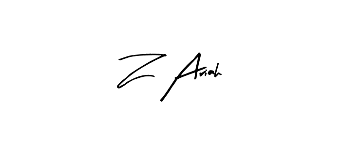 How to Draw Z Ariah signature style? Arty Signature is a latest design signature styles for name Z Ariah. Z Ariah signature style 8 images and pictures png