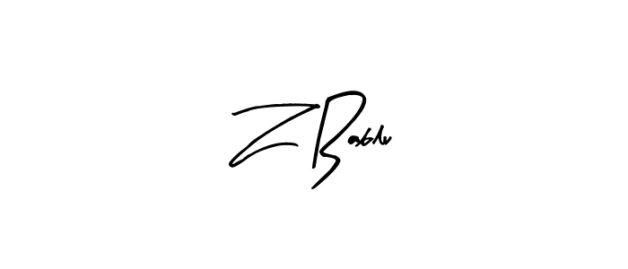 You can use this online signature creator to create a handwritten signature for the name Z Bablu. This is the best online autograph maker. Z Bablu signature style 8 images and pictures png