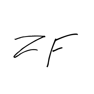 Z F stylish signature style. Best Handwritten Sign (Arty Signature) for my name. Handwritten Signature Collection Ideas for my name Z F. Z F signature style 8 images and pictures png