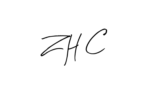 Similarly Arty Signature is the best handwritten signature design. Signature creator online .You can use it as an online autograph creator for name Z H C. Z H C signature style 8 images and pictures png