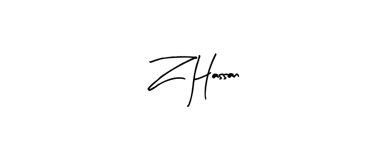 You should practise on your own different ways (Arty Signature) to write your name (Z Hassan) in signature. don't let someone else do it for you. Z Hassan signature style 8 images and pictures png