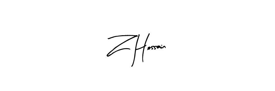 How to Draw Z Hossain signature style? Arty Signature is a latest design signature styles for name Z Hossain. Z Hossain signature style 8 images and pictures png