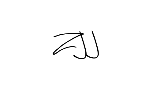 Design your own signature with our free online signature maker. With this signature software, you can create a handwritten (Arty Signature) signature for name Z J J. Z J J signature style 8 images and pictures png