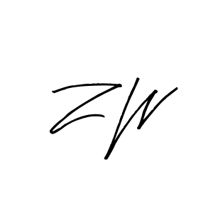 if you are searching for the best signature style for your name Z W. so please give up your signature search. here we have designed multiple signature styles  using Arty Signature. Z W signature style 8 images and pictures png