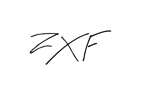 Similarly Arty Signature is the best handwritten signature design. Signature creator online .You can use it as an online autograph creator for name Z X F. Z X F signature style 8 images and pictures png