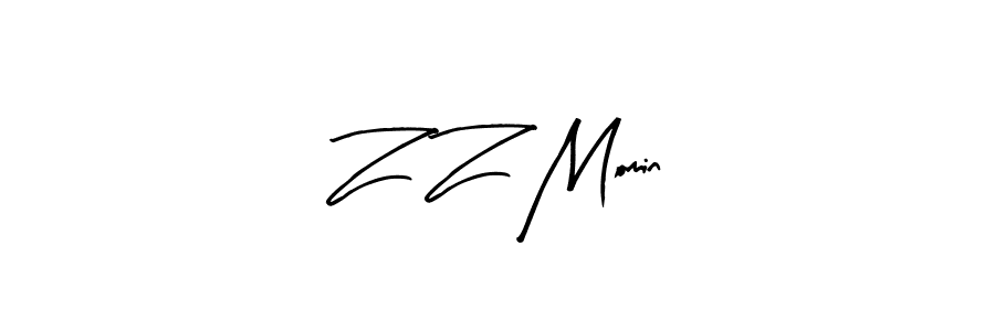 Z Z Momin stylish signature style. Best Handwritten Sign (Arty Signature) for my name. Handwritten Signature Collection Ideas for my name Z Z Momin. Z Z Momin signature style 8 images and pictures png