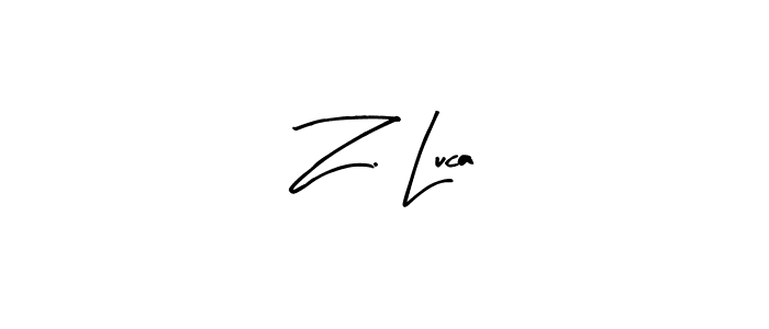 Similarly Arty Signature is the best handwritten signature design. Signature creator online .You can use it as an online autograph creator for name Z. Luca. Z. Luca signature style 8 images and pictures png