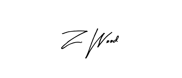 Similarly Arty Signature is the best handwritten signature design. Signature creator online .You can use it as an online autograph creator for name Z. Wood. Z. Wood signature style 8 images and pictures png