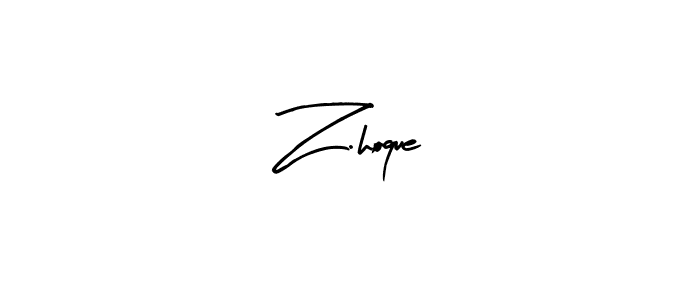 Design your own signature with our free online signature maker. With this signature software, you can create a handwritten (Arty Signature) signature for name Z.hoque. Z.hoque signature style 8 images and pictures png