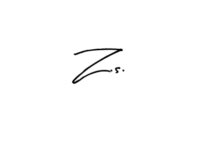 Arty Signature is a professional signature style that is perfect for those who want to add a touch of class to their signature. It is also a great choice for those who want to make their signature more unique. Get Z.s. name to fancy signature for free. Z.s. signature style 8 images and pictures png