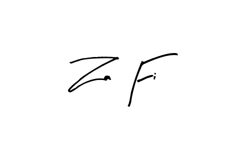 Za Fi stylish signature style. Best Handwritten Sign (Arty Signature) for my name. Handwritten Signature Collection Ideas for my name Za Fi. Za Fi signature style 8 images and pictures png