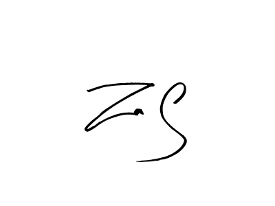 The best way (Arty Signature) to make a short signature is to pick only two or three words in your name. The name Za S include a total of six letters. For converting this name. Za S signature style 8 images and pictures png