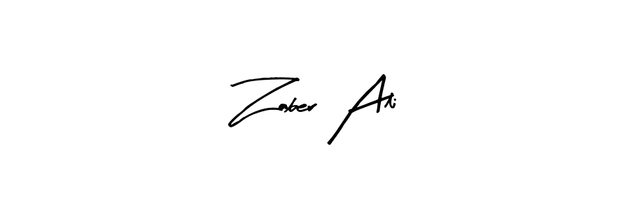 Similarly Arty Signature is the best handwritten signature design. Signature creator online .You can use it as an online autograph creator for name Zaber Ali. Zaber Ali signature style 8 images and pictures png