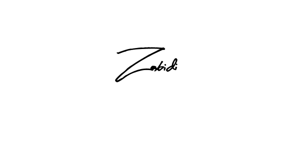 Create a beautiful signature design for name Zabidi. With this signature (Arty Signature) fonts, you can make a handwritten signature for free. Zabidi signature style 8 images and pictures png
