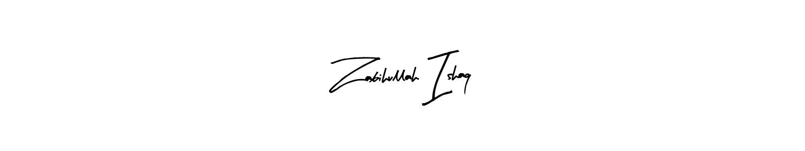 Use a signature maker to create a handwritten signature online. With this signature software, you can design (Arty Signature) your own signature for name Zabihullah Ishaq. Zabihullah Ishaq signature style 8 images and pictures png