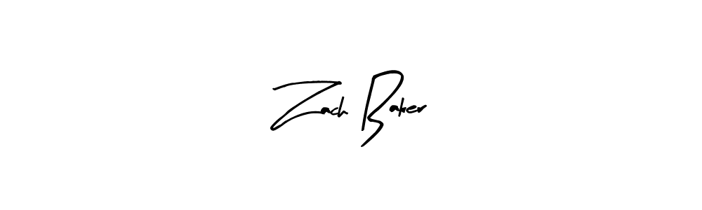 Create a beautiful signature design for name Zach Baker. With this signature (Arty Signature) fonts, you can make a handwritten signature for free. Zach Baker signature style 8 images and pictures png