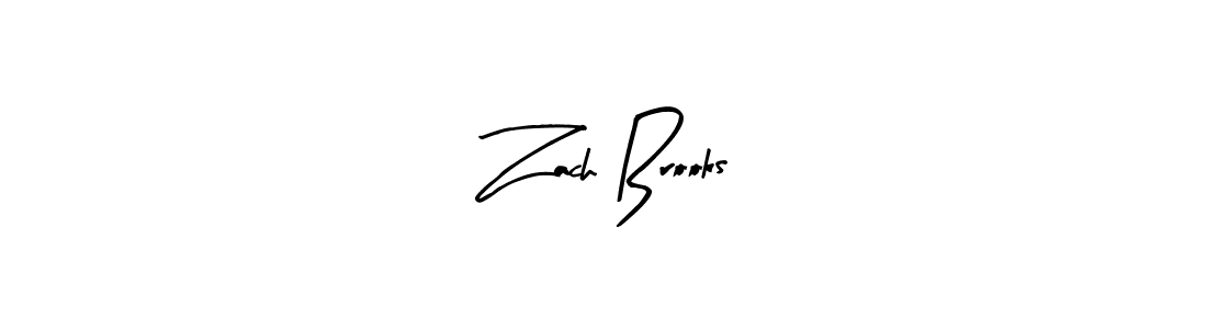 How to make Zach Brooks name signature. Use Arty Signature style for creating short signs online. This is the latest handwritten sign. Zach Brooks signature style 8 images and pictures png