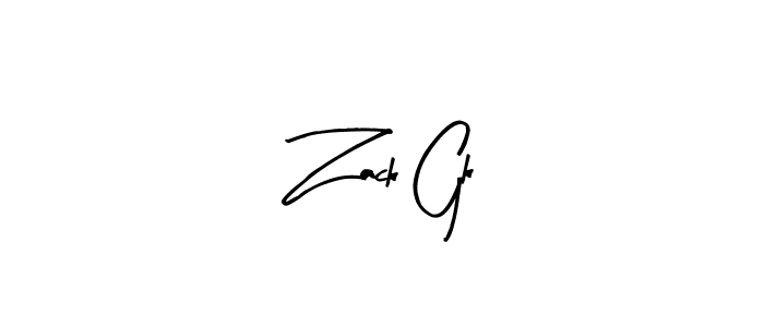 You can use this online signature creator to create a handwritten signature for the name Zack Gk. This is the best online autograph maker. Zack Gk signature style 8 images and pictures png