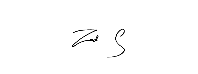 Similarly Arty Signature is the best handwritten signature design. Signature creator online .You can use it as an online autograph creator for name Zad    S. Zad    S signature style 8 images and pictures png