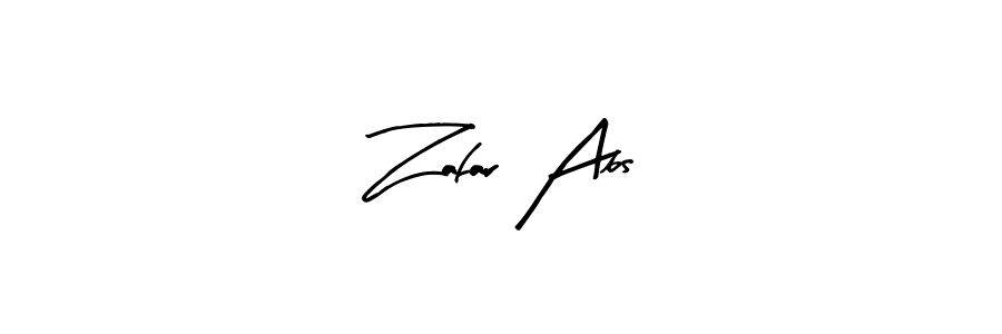 The best way (Arty Signature) to make a short signature is to pick only two or three words in your name. The name Zafar Abs include a total of six letters. For converting this name. Zafar Abs signature style 8 images and pictures png