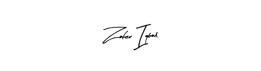 if you are searching for the best signature style for your name Zafer Iqbal. so please give up your signature search. here we have designed multiple signature styles  using Arty Signature. Zafer Iqbal signature style 8 images and pictures png