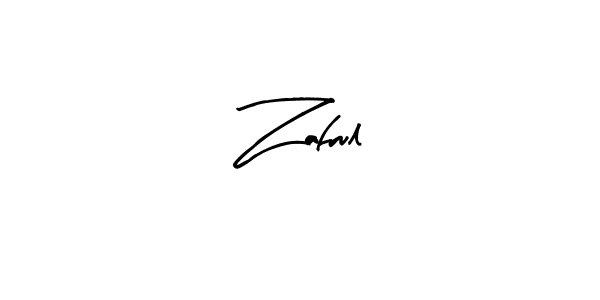 Make a beautiful signature design for name Zafrul. With this signature (Arty Signature) style, you can create a handwritten signature for free. Zafrul signature style 8 images and pictures png