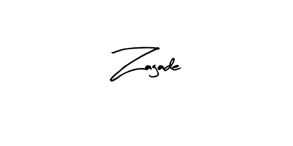 Zagade stylish signature style. Best Handwritten Sign (Arty Signature) for my name. Handwritten Signature Collection Ideas for my name Zagade. Zagade signature style 8 images and pictures png