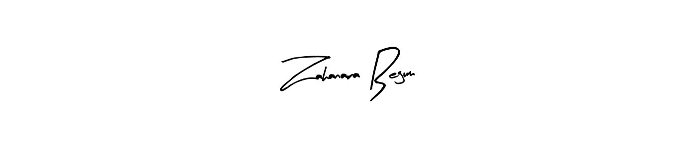 Make a beautiful signature design for name Zahanara Begum. Use this online signature maker to create a handwritten signature for free. Zahanara Begum signature style 8 images and pictures png