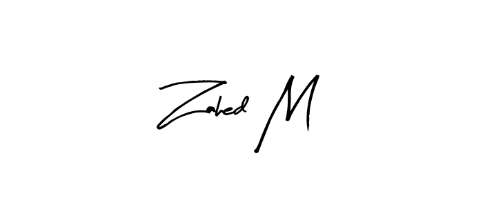 The best way (Arty Signature) to make a short signature is to pick only two or three words in your name. The name Zahed M include a total of six letters. For converting this name. Zahed M signature style 8 images and pictures png