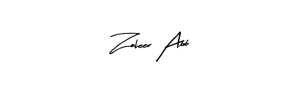 Make a beautiful signature design for name Zaheer Abb. With this signature (Arty Signature) style, you can create a handwritten signature for free. Zaheer Abb signature style 8 images and pictures png