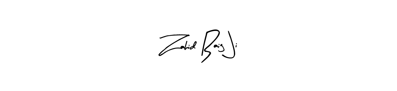 Zahid Baig Ji stylish signature style. Best Handwritten Sign (Arty Signature) for my name. Handwritten Signature Collection Ideas for my name Zahid Baig Ji. Zahid Baig Ji signature style 8 images and pictures png