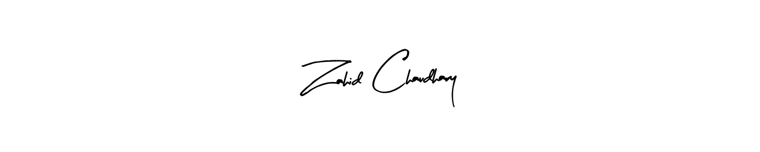 You should practise on your own different ways (Arty Signature) to write your name (Zahid Chaudhary) in signature. don't let someone else do it for you. Zahid Chaudhary signature style 8 images and pictures png