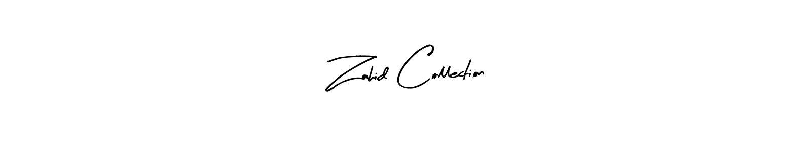 How to make Zahid Collection name signature. Use Arty Signature style for creating short signs online. This is the latest handwritten sign. Zahid Collection signature style 8 images and pictures png
