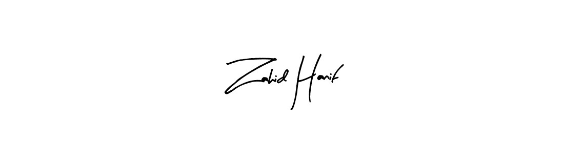 How to make Zahid Hanif signature? Arty Signature is a professional autograph style. Create handwritten signature for Zahid Hanif name. Zahid Hanif signature style 8 images and pictures png