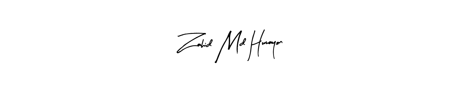 Use a signature maker to create a handwritten signature online. With this signature software, you can design (Arty Signature) your own signature for name Zahid Md Humayon. Zahid Md Humayon signature style 8 images and pictures png