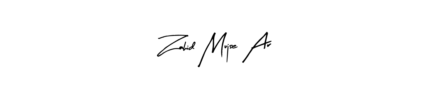 You should practise on your own different ways (Arty Signature) to write your name (Zahid Mujse Ar) in signature. don't let someone else do it for you. Zahid Mujse Ar signature style 8 images and pictures png