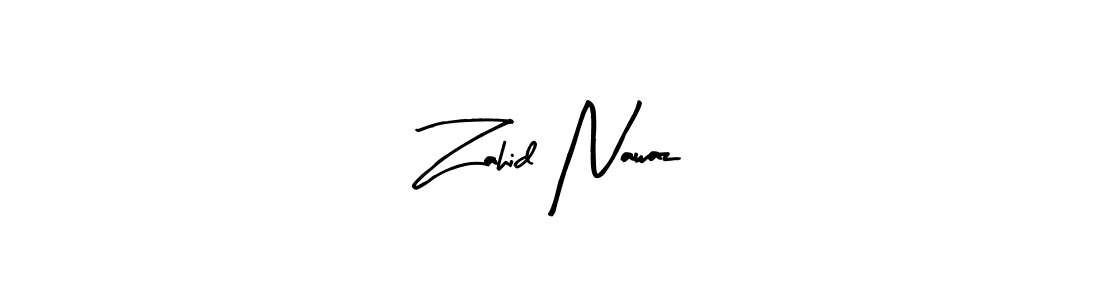 Use a signature maker to create a handwritten signature online. With this signature software, you can design (Arty Signature) your own signature for name Zahid Nawaz. Zahid Nawaz signature style 8 images and pictures png