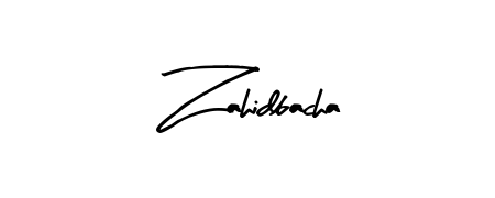 Enhance your business communications with Zahidbacha signature in Arty Signature lettering. Clean, modern, and universally compatible. Zahidbacha signature style 8 images and pictures png