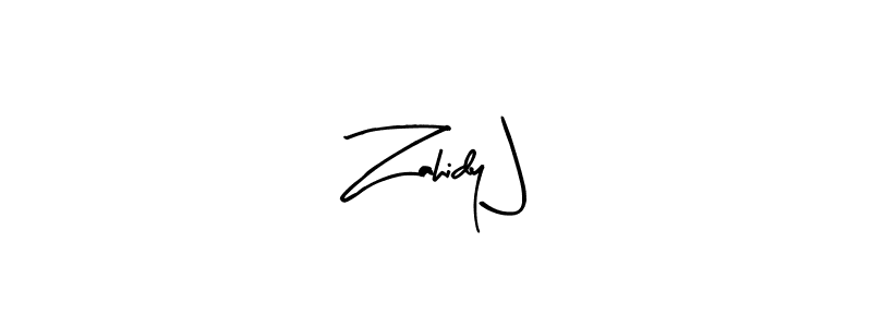 Arty Signature is a professional signature style that is perfect for those who want to add a touch of class to their signature. It is also a great choice for those who want to make their signature more unique. Get Zahidy J name to fancy signature for free. Zahidy J signature style 8 images and pictures png