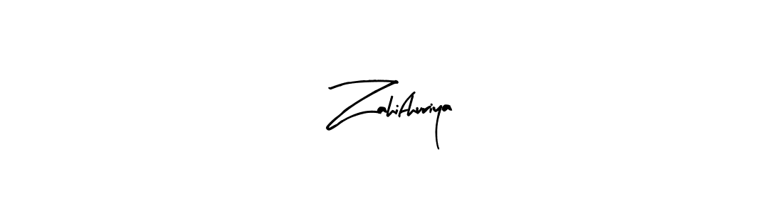 Make a beautiful signature design for name Zahifhuriya. With this signature (Arty Signature) style, you can create a handwritten signature for free. Zahifhuriya signature style 8 images and pictures png